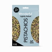 Wonderful Pistachio No Shells RE32Roasted and Lightly Salted Nuts 12 Ounce Resealable Bag Protein Snack Onthe Go Individually Wrapped Healthy Snack 12 oz
