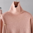 thumbnail image 5 of Lindreshi Pj Sets for Woman Women Winter Knit Long Sleeved Pants Shirt Casual Two Piece Suit, 5 of 8