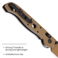 thumbnail image 4 of CRKT M16-03XD Everyday Carry Folding Knife with Crossbar Lock: D2 Steel Plain Edge Blade, Desert Tan Grivory Handle, Pocket Clip, M16-03XD, 4 of 5