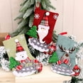 thumbnail image 6 of CuiLiyq Christmas Gift Bag for Hanging Tree, Christmas Stocking with Santa Claus Doll Decor, Candy Bag for Indoor Home Holiday Wedding Party Fireplace Decoration and Christmas Gift, 9" x 5.9", 6 of 6