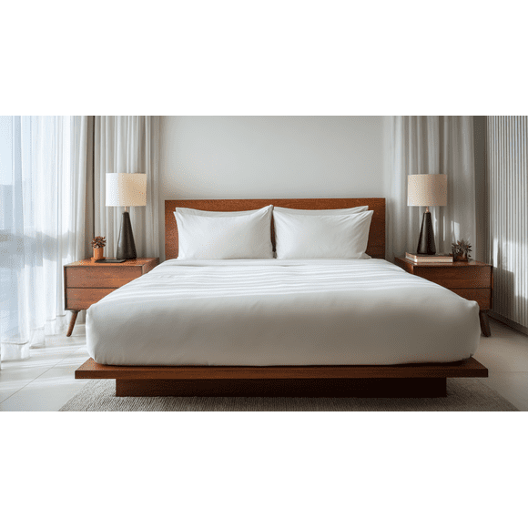 My Bed Linens 100% Certified PIMA Cotton, 400TC, Egyptian Cotton Like Quality, Breathable, Soft, White Twin Sheet Set, Oeko-Tex Certified
