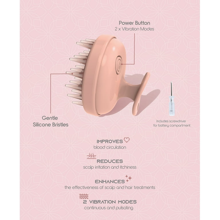 SLF Rejuvenating Scalp Massager, Vibrating Head Exfoliator and Massager -  Walmart.com