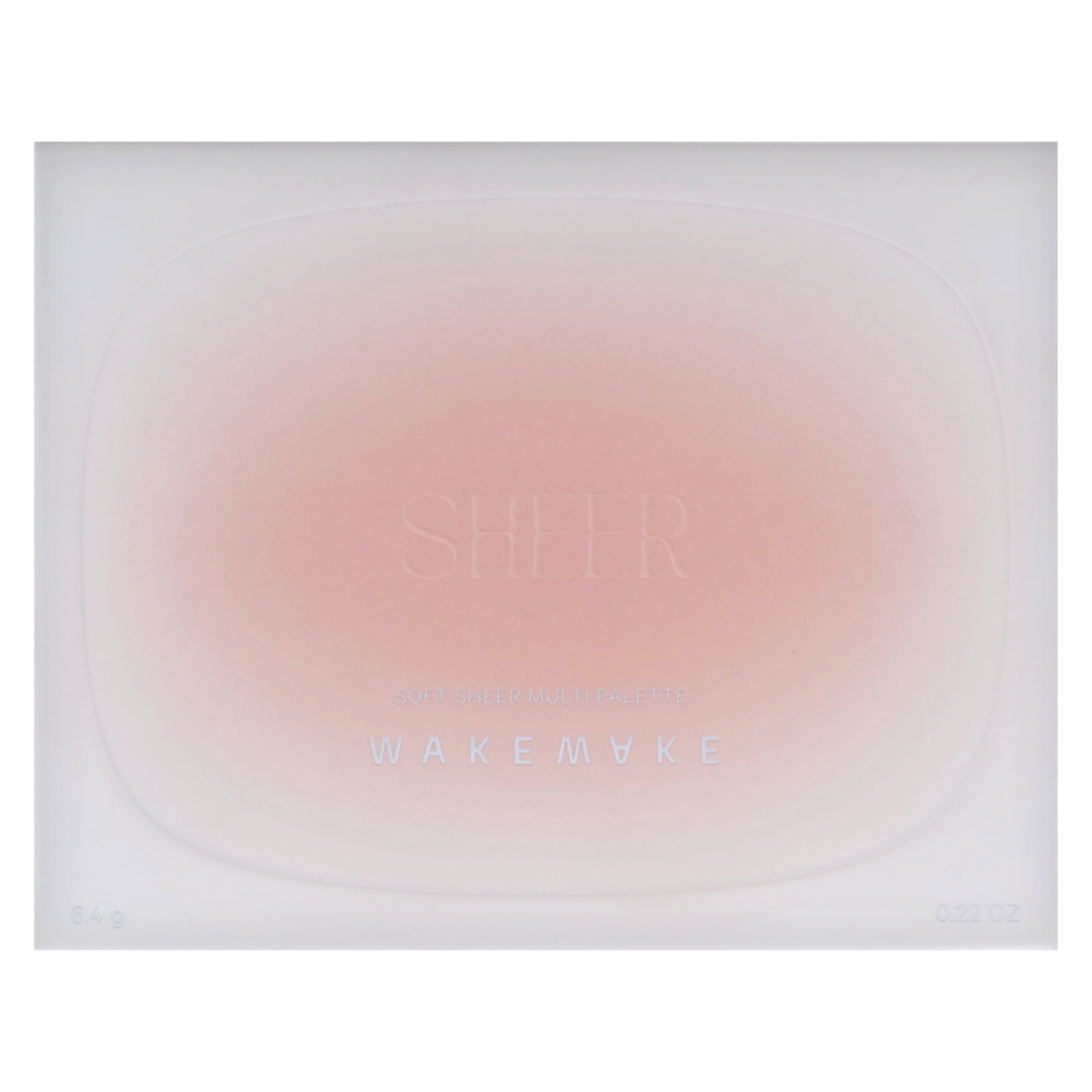 Wakemake Soft Sheer Multi Palette - 01 Coral Hertz , 0.22 oz Makeup