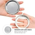 thumbnail image 4 of 54 unids Mason lata PAPA CUBIERTAS MASON JAR LIDES CAPS MASON PUEDE CUBIERTE DISCOS (PLATA), 4 of 5