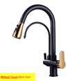 thumbnail image 1 of White Touch Kitchen Filter Faucets Solid Brass Hot Cold Pull Out Kitchen Mixer Tap 3 Ways Pure Smart Touch Filter Kitchen Faucet, 1 of 5