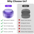 thumbnail image 3 of 2-in-1 Retainer Case & Denture Cup for Soaking Dentures \u2013 Storage & Bath Case for Retainers, Mouth Guards, Night Guards, False Teeth \u2013 Lightweight PC Material, Travel-Friendly (Purple), 3 of 5