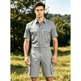thumbnail image 2 of Men's Hiking Cargo Shorts Outdoor Travel Shorts for Men with Multi Pocket for Fishing Camping Casual Golf Dark Gray 40, 2 of 8