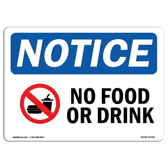 SignMission OS-NS-D-710-L-17051 OSHA Notice Sign - OSHA-Policies-Regulati