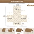 thumbnail image 2 of Sofa Cover Sofa Cover Waterproof Sofa Throws With Elastic Straps Non-Slip For Dogs Pets, Wear And Rip Protect (Brown, 3 Seater), 2 of 6