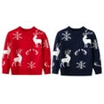 thumbnail image 4 of SILVERCELL Kids Girls Boys Christmas Sweatshirts Long Sleeve Pullover Shirts Toddler Xmas Reindeer Snowmen Sweaters Unisex Santa Cartoon Knitwear Tops, 4 of 4