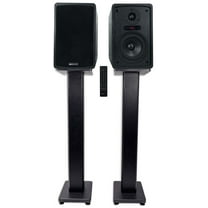 Rockville ELITE-5B 5.25" Powered Bookshelf Speakers Bluetooth/Optical 28" Stands