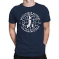 thumbnail image 2 of Space Force Academy Rocket Emblem Men's T-shirt, 2 of 3