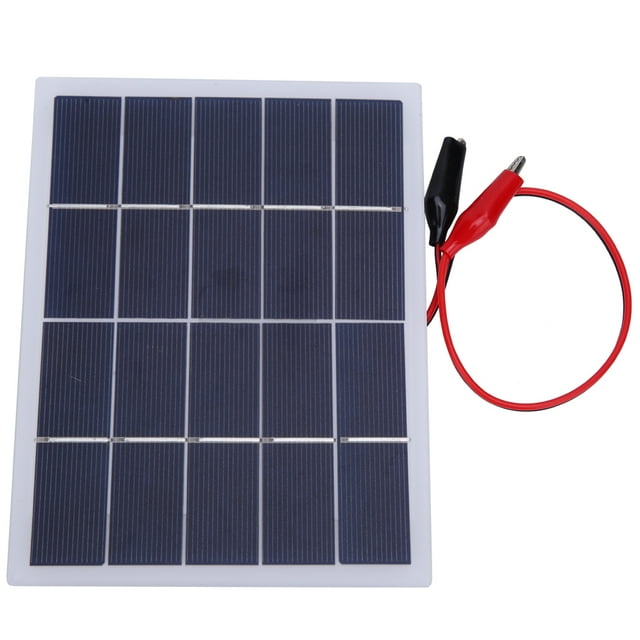 3W 5V Polycrystalline Silicon DIY Solar Panel Laminated Board Battery Plate 170x130mm(3W‑White )