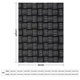 thumbnail image 2 of Black Woven Texture Print Flannel Blanket Lightweight Blanket for Couch Sofa Bed, Super Soft Cozy Print Warm Blanket, 2 of 7