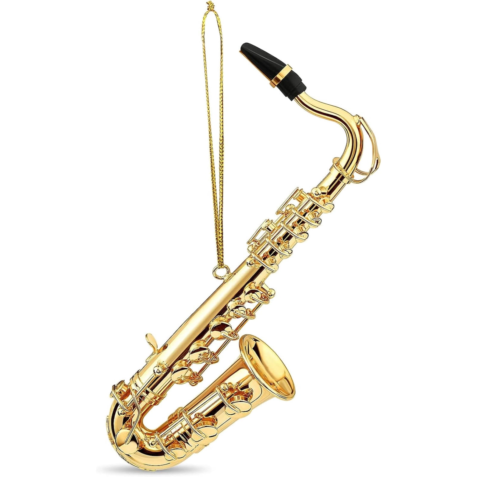 Broadway Gifts Gold Saxophone Christmas Tree Ornament Decoration 4.5 inches
