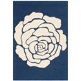 thumbnail image 1 of Safavieh Cambridge Collection CAM782M Handmade Moroccan Geometric Navy and Ivory Premium Wool Area Rug (8' x 10'), 1 of 10