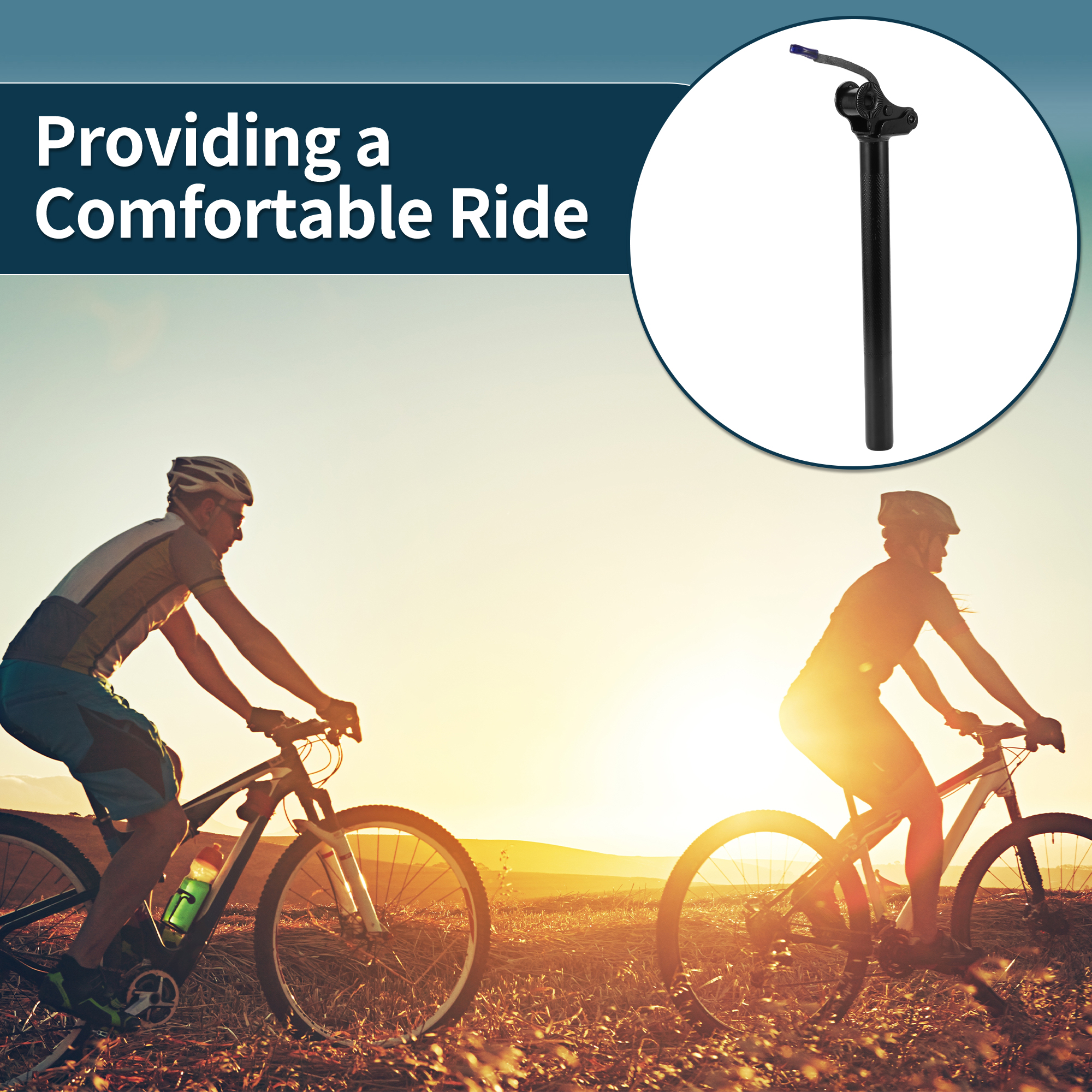 Unique Bargains Bike Seat Post Electric Bicycles Anti-Theft Locking 27.2x300mm Steel