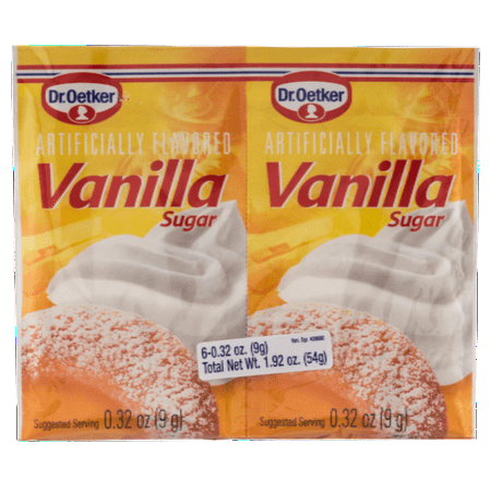 - Vanilla Sugar, (Oetker) (6x0.32oz) 54g