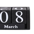thumbnail image 3 of ROBOT-GXG Vintage Desktop Wooden Cube Block Calendar Home Office Living Room Bedroom Table Decor Photo Shooting Prop, 3 of 6
