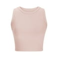 thumbnail image 6 of Annhoo Tank Tops for Women Crew Neck Ribbed Basic Knit Shirts Summer Comfy Casual Undershirt Going out Clothes, 6 of 6