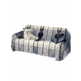 thumbnail image 2 of Navy Blue Nautical Couch Cover Sofa Covers 3 Cushion Sectional Couch, Coastal Blue Striped Vintage Washable Sofa Covers Slipcover Sectional Sofa Cover, Furniture Protector 71"x150", 2 of 9