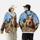 thumbnail image 4 of Fotbe Close-Up Curious Squirrel Chaqueta con Protección Solar UPF 50+ para Hombre y Mujer, Camisa con Capucha y Bolsillos-Large, 4 of 7