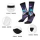 thumbnail image 5 of Balery Purple Sky Wolf Calcetas Largas con Estampado para Hombre y Mujer – Suaves y Transpirables, Talla Única (US 5-11), 5 of 6