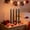 Black, variant on Deeceymbur 4pcs/box Electroplated Thread Taper Candles Long Pole Candles for Romantic Wedding Decoration Restaurant Dining Home Decor Wax Candles Assorted Colors