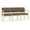 Castillo Quarry Brow, variant on Lenox Wood Reception Waiting 3-Seat Tandem Seating / Natural Wood / Brown
