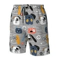 thumbnail image 3 of Wukai Dog Print Beach Trunks with Compression Liner Swimsuit Quick Dry Beach Sports Shorts with Pocket-XX-Large, 3 of 8