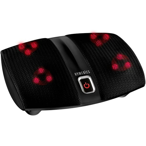 Masajeador de Pies Shiatsu HoMedics con Calor 4 Cabezales Giratorios 12 Nodos de Masaje Terapéutico Homedics FMS-255H