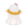 thumbnail image 6 of Summerween Whimsical Flower Lei Ghost Figurine, Compact Cute Ghost Statue Tropical Pool Party Halloween Decorations for Porch Indoor Bedroom Office Farmhouse Entryway Ornament, 6 of 8
