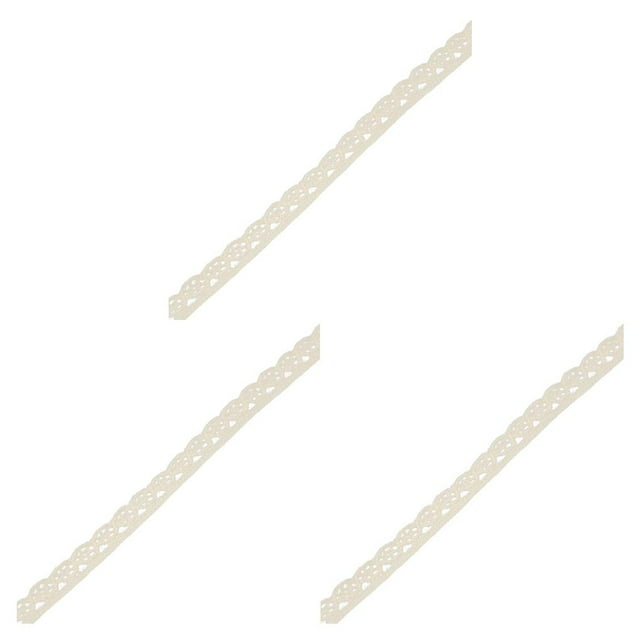mmirethe 1 Roll Lace Craft Ribbon Exquisite Sewing Accessory Delicate Lace Trim Type2 3Set