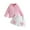 M-Pink122, variant on MEZZALL Toddler Girls Long Sleeve Ribbed T-Shirt Tshirts Tops Floral Shorts Outfits Sets Clothes Sets Classic