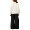 thumbnail image 5 of Cethrio Girls Knitted Outfit Sets, Long Sleeve 2 Piece Pullover Fall Girls' Clothing Sets White Size 3-4 T, 5 of 5
