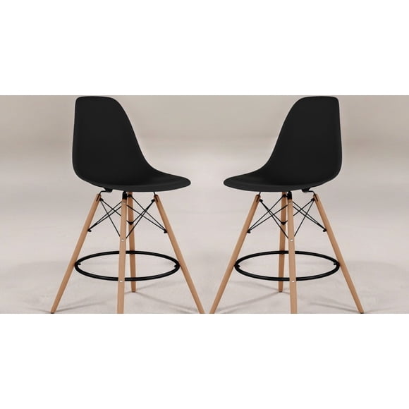 Brenza Tabouret Noir eiffel-Ensemble de 2