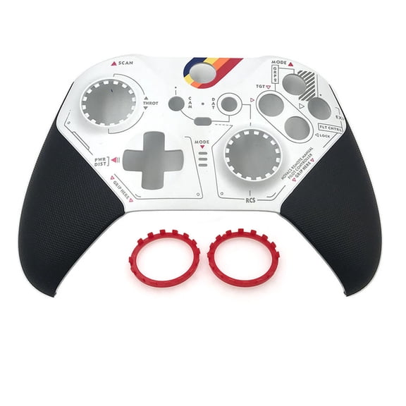 1Set Replacement Housing Shell For Xbox One Elite Series 2 Controller Front Cover Shell Case Faceplate Thumbstick Rings