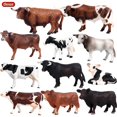thumbnail image 1 of Simulation Farm Animals Cattle Model Cow Bull Buffalo Calf Rhino Bison Hippo Home Decor Action Figure Educational Kids Toys GiftM-617 He Qiyong unisex, 1 of 1