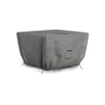 thumbnail image 5 of Outdoor Fire Pit Table Covers - 600 D, 100% Waterproof, UV & Weather Resistant Gas Fire Pit Cover with Air Pockets and Drawstring for Snug fit (42" L x 42" W x 22" H, Fab Light Grey), 5 of 6