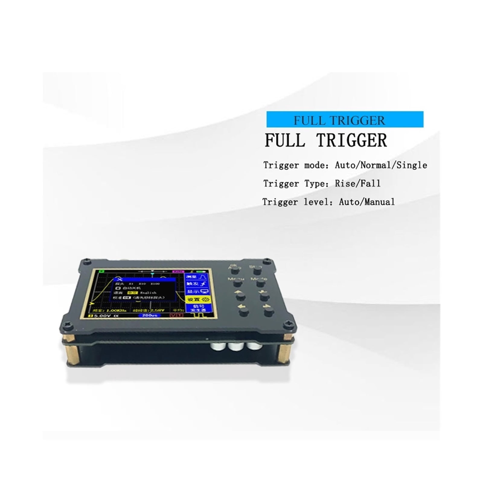 DSO154Pro 2.4-inch Screen Digital Oscilloscope 18MHz Analog Bandwidth Support Signal Generator ,Professional Designed
