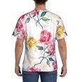 thumbnail image 2 of Rocae Colorful Flowers for Men's Moisture-Wicking Crew Tee - T-Shirt for Sports, Outdoor Activities, and Casual WearSmall, 2 of 9