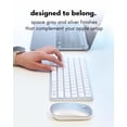 thumbnail image 2 of Macally Clavier et Souris Sans Fil Apple pour Mac - Double Mode (Bluetooth + Filaire) - Multi-Appareils, Rechargeable - Mini Clavier et Souris Sans Fil Com, 2 of 8