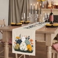thumbnail image 2 of Easter Eggs Table Runner, Rabbit Spring Botanical Wildflowers Bunny Beige Cotton Linen Table Runners 70 Inches Long, Dresser Scarf Runner for Dining/Kitchen/Coffee/TV Stands/Cabinets 13''x70'', 2 of 9