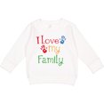 thumbnail image 2 of Inktastic I Love My Family Toddler Sweatshirt, 2 of 4