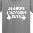 thumbnail image 4 of Inktastic Happy Canada Day with Distressed Maple Leaves Youth T-Shirt, 4 of 5