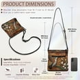 thumbnail image 7 of Kuiaobaty Hummingbird Flower Print Women's Crossbody Bag, Waterproof Portable Leather Satchel Purse Crossbody with Adjustable Strap, Roomy Multi Pockets Hobo Handbag for Travel, 7 of 7