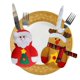 thumbnail image 5 of Bolsa de vajilla navideña de 4 piezas, decoración de mesa navideña, juegos de vajilla para el hogar creativos de reno, muñeco de nieve y Papá Noel, Sailing Electrónica, 5 of 5