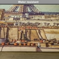 thumbnail image 6 of Ambesonne Eiffel Tower Place Mats Set of 4, Paris Cityscape, Standard Size, Almond Green Yellow, 6 of 6