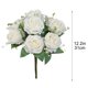 thumbnail image 3 of Centro de mesa de boda con flores artificiales, aspecto vibrante, material duradero, uso versátil para oficina o fiesta, 31 cm, 3 of 6
