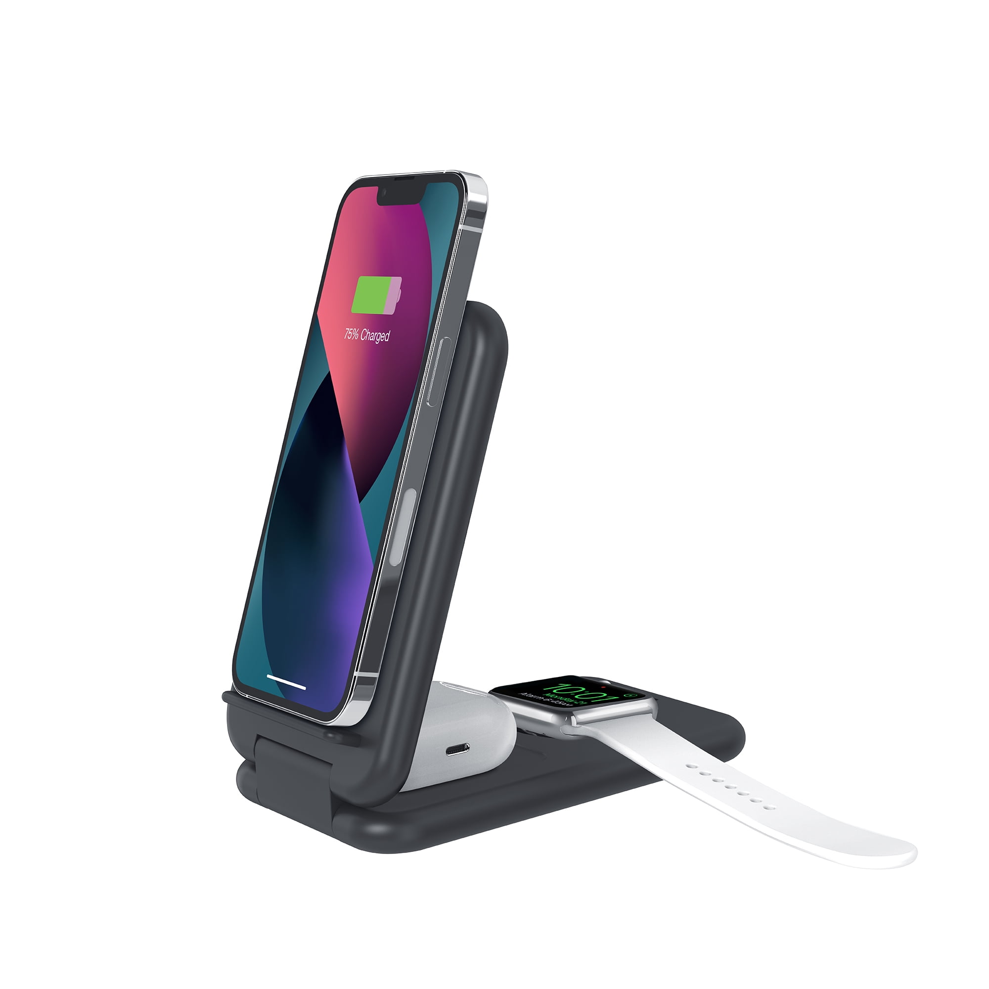 Station de charge rapide sans fil 3 en 1 Merkury Innovations pour iPhone, AirPods et Apple Watch
